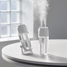 프롬비 듀얼분사 글래스 무선 가습기 082GFPC, 화이트, 1개