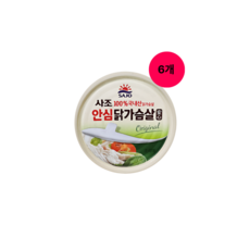 사조 리얼 닭가슴살 135G, 6개