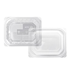 [일용상회]일회용 반찬 샐러드 용기 JH 204 대 590ml 100세트 투명, 100개, 1세트
