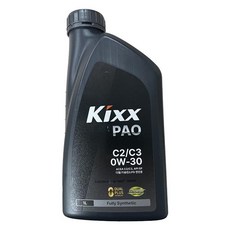 KIXX PAO C2 C3 0W30 1L 합성엔진오일, 1개