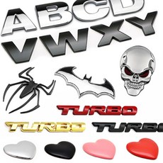 크롬 이니셜 자동차 엠블럼 로고 차량 레터링 글씨 문자 영문, 크롬-J, 크롬이니셜