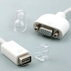 맥북 화면출력 케이블 미니DVI RGB 변환젠더 VGA 어댑터 전환 컨버터