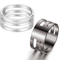 히카러 2피스 점프 링 오프닝 도구 보석 제작자 공예 프로젝트 용품(실버 블랙)을 위한 스테인리스 스틸 스플릿 오프너 서클 오픈, Silver, Black