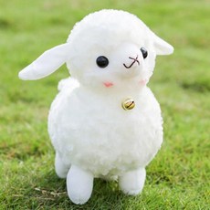 큰 파인 알파카 수면 베강아지 인형 귀여운 흰색 양 축제 선물 생일 크리스마스, 1. sheep