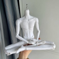 75cm BJD 素體，可選多色，手工 3D 列印, 1個, 啞光白米白糯嘰米肌杏膚,特定款