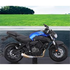 11466134 다이캐스트 미니어처 모델 수집품 모형 에 적합한 야마하 MT-07 MT07 2018 스태틱 합금 컬렉션 1/18 바이크, 블랙 블루