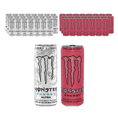 몬스터 에너지 울트라 355ml 24개 + 몬스터 에너지 파이프라인펀치 355ml 24개, 48개입