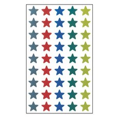 별 스티커 315-1 13x14mm 7매 5색혼합 jum+445jT