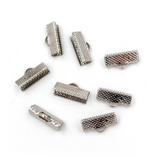 자수마켓 도트 레이스캡 마감장식고리 악세사리부자재, 1세트, 실버20mm