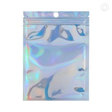 [하루셀렉] 지퍼백비닐 약지퍼백 걸이형 홀로그램 지퍼백 7x10cm