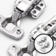 셀링온 싱크대 경첩 2개 경첩 싱크대 댐퍼 스텐 주방용품 하드웨어 집수리 DIY 가구경첩 부품 dda+6897Ag, 일체형 인도어