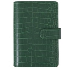 A5/A6 PU 마카롱 악어 패턴 루스리프 전용 커버 바인더 유제품 여행자 가죽 노트, A6, green2