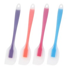 半透明小號矽膠刮刀 - 食品級耐熱刮刀，烘焙刮刀，橘色手柄, C54-L:硅膠刮刀-大號, 1個