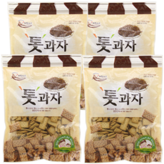 [해초마루] 톳과자 4개 묶음할인 (건강 간식 다식 커피 우유 건강건빵), 300g