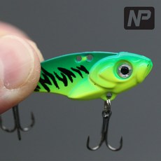 NP 메탈바이브 베이직S 루어낚시 바이브레이션 배스 농어 쏘가리, 05 그린골드, 7g, 1개