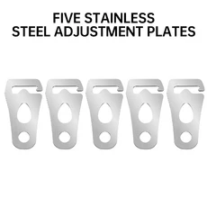 1-20개 차양 스트럿 미끄럼 방지 스테인리스 스틸 고정 버클 야외 바람줄 버클 조절 로프 액세서리, 01 5 Packs