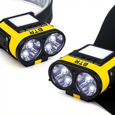 BTR 멀티 캡라이트 헤드랜턴 모션센서 BHF-C2, 1개, 옐로우