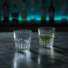 업소용 샷잔 소주잔 스택킹 레트로 홈술 양주잔 유리컵, 1good day MR96 플랩스택 소주잔 80ml, 상세페이지 참조, 1개