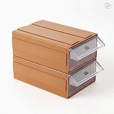 다온스토리 데스크 연결형 멀티 수납함 2P세트(11X6CM) (브라운) 0