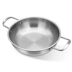양수 스텐 라면 냄비, 은색, 26cm, 2개