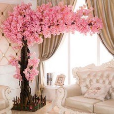 인조 벚꽃나무 술집 소품 카페 가짜 실내 나무 포토존 조화 조경 벚꽃, 1개, 높이 1.5m 폭 1m 확장형