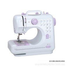 가정용 전동 미니 재봉틀 다기능 재봉 의류 수선용 소형 미싱 머신, 505A 기본+블랙케이블세트, 단일 모델