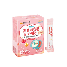 리포퍼 철분 비타민C 복숭아맛 온가족 어린이 임산부 철분제, 3개