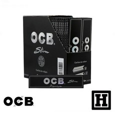 OCB Black 法國原裝進口 捲菸紙 KS 110mm - 捲煙專用, 盒裝販售 (共50包), 1個