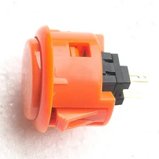 쿠쿠스토어 일본 원래 SANWA 푸시 버튼 OBSF 30mm 코인 네오 보드 박스 아케이드 게임 기계 Hitbox 컨트롤, 03 30mm orange