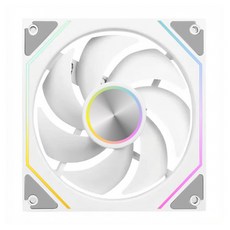 JBCNC JBCNC X120 PRO 인피니티 ARGB PWM 리버스 (화이트), 1개, 화이트