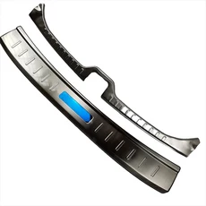 호환 볼보 XC60 2014-2017 자동차 리어 가드 스테인레스 스틸 범퍼 트렁크 펜더 실 플레이트 프로텍터 커버