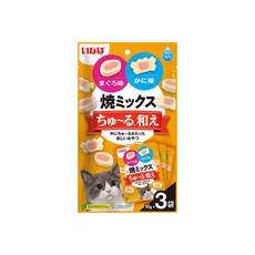 [오늘까까] 이나바 야끼믹스 츄르 범벅, 4개, 30g, TSC-182 참치&게