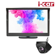 아이카 거치형 모니터 후방카메라 세트 6m, 블랙