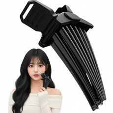 플럭스 뿌리볼륨 볼륨업 앞머리 고정 집게핀 대형, 1개, 블랙