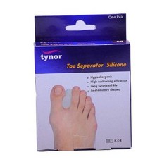 Tynor K-04 Toe Separator Silicon (Pair) Large, 1세트, 1회분