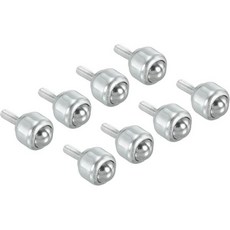 롤러볼 베어링 볼 전달 축받침 볼 캐스터 12mm 8개입 하중 용량 7kg 스터드 마운트 탄소강 컨베이어의 롤라 스탠드 전달 장치용, 롤러볼 베어링 볼 전달 축받침 볼 캐스터 12mm 8개