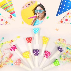 뿌뿌 생일축하나팔 응원 파티코끼리나팔 10개, 혼합