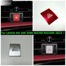 렉서스 NX 260 350h 2022-2026 자동차 콘솔 경고등 장식 프레임 커버 호환, 레드 스타일