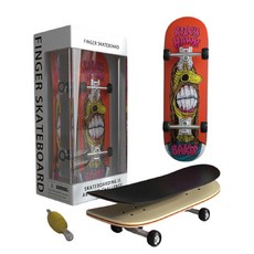 手指滑板 指尖滑板 小滑板 益智遊戲 多款花色 迷你滑板 指板 手指遊戲 兒童遊戲, 手指滑板-暴牙 現貨隔天發, 手指滑板-暴牙, 1個