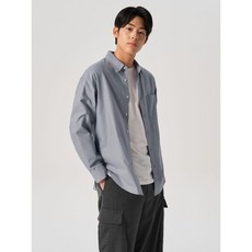 매장정품 에잇세컨즈 8SECONDS 옥스포드 오버핏 셔츠 그레이 (424164LY13) 424164LY13 207450