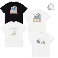 [백화점 정품] 25FW 노르디스크 유니 피크닉 카툰폴라베어 반팔 티셔츠 OUM24235