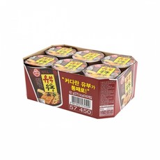 오뚜기 유부우동 62g 6입, 6개