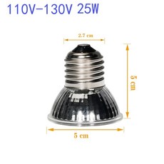 新升級爬寵UVB曬背燈加熱保溫燈專用燈架循環定時燈架夾燈蛇管任意調整角度, 1個, 25W_太陽光譜保溫燈