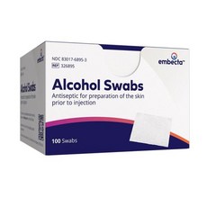 BD 메디컬 시스템 326895 알코올 면봉100개들이 12박스, 100 Count (Pack of 1)
