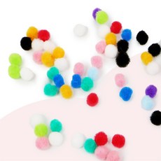 서누픽 솜방울 8mm 카페인테리어소품, 빨강