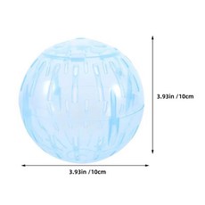 햄스터 운동 공 작은 애완동물용 롤링볼 투명 플라스틱 러닝볼 케이지, 1개, 3. sky blue
