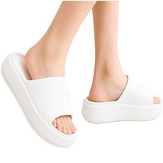 깔끔더하기 6cm 키높이 통굽 발편한 슬리퍼