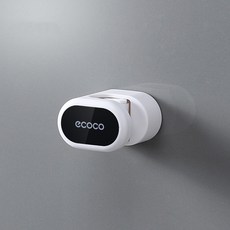 걸레 빗자루 홀더 벽 마운트 걸레 홀더 가정용 접착제 보관 빗자루 걸이 걸레 걸이 랙 주방 욕실 주최자, Black, 1개