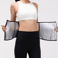 스포츠 다이어트 발열 땀벨트 코르셋 복대, 블랙, 1개