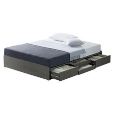 규수방 E0 친환경 서랍형 4단 수납 침대 프레임 통서랍, (오크).오피스4단 침대프레임만(매트없음)